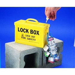 Przenośna skrzynka blokowania grupowego Lock-Box BRADY, czerwona