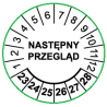 Etykiety inspekcyjne, TYP-5, okrągłe Ø 20mm, na lata 22-27 - 35szt.