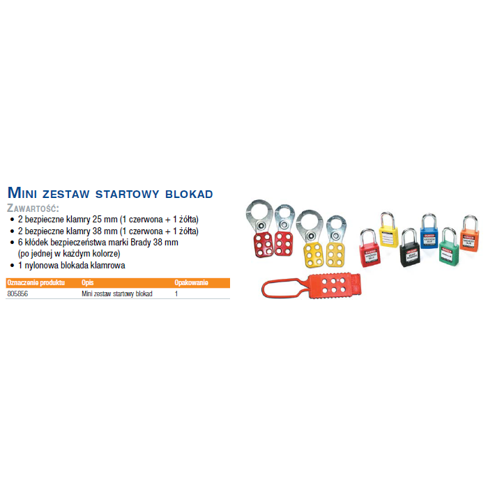 Mini zestaw startowy blokad Lockout