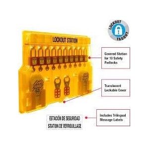 Masterlock 1483B Stacja Lockout/Tagout,  na sprzęt LOTO (pusta stacja)