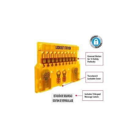 Masterlock 1483B Stacja Lockout/Tagout,  na sprzęt LOTO (pusta stacja)