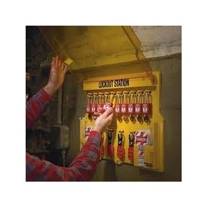 Masterlock 1483B Stacja Lockout/Tagout,  na sprzęt LOTO (pusta stacja)