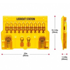 Masterlock 1483B Stacja Lockout/Tagout,  na sprzęt LOTO (pusta stacja)