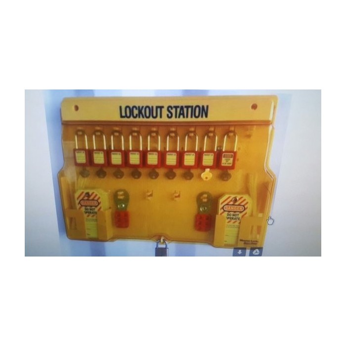 Masterlock 1483B Stacja Lockout/Tagout,  na sprzęt LOTO (pusta stacja)