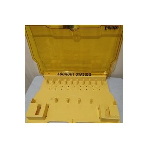 MasterLock 1482B Mała stacja, zamykana tablica Lockout/Tagout,  na sprzęt LOTO (pusta stacja)